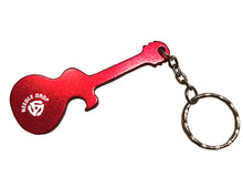 Load image into Gallery viewer, Guitar Shaped Bottle Opener Key Chain